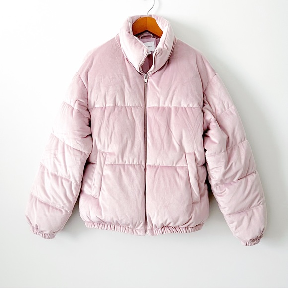 Nine West Jackets & Blazers - Nine West Velvet Puffer Jacket Washed Grape Medium